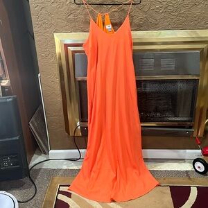 Orange dress size large
